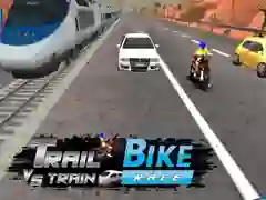 Lojë Garë me biçikletë Trail kundrejt trenit në internet
