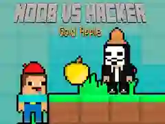 Lojë Noob përballë Hacker Molla e Artë në internet