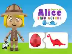 Lojë Bota e Ngjyrave të Dinosaures së Alicës në internet