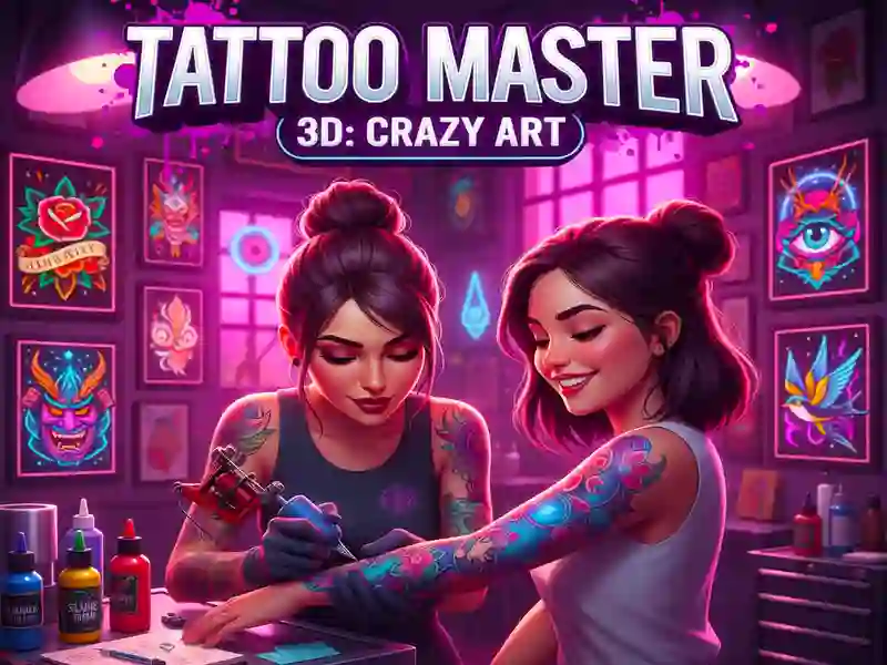 Lojë Master tatuazh 3D: Art i çmendur në internet