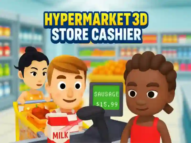 Lojë Hypermarket 3D: Arkëtar i Dyqanit në internet