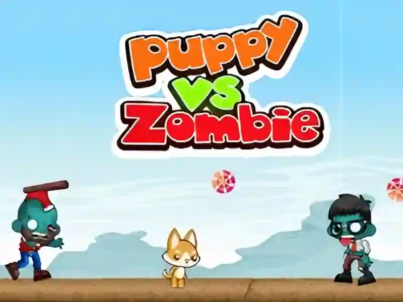Lojë Puppy vs Zombie në internet