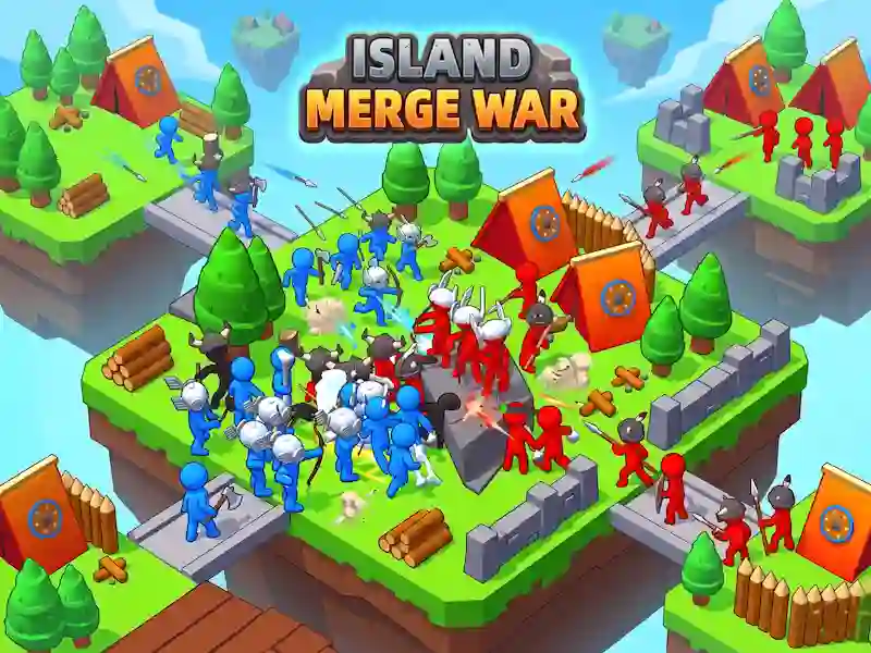 Lojë Island Merge war në internet