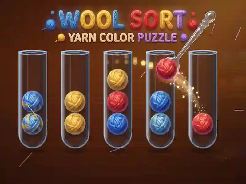 Lojë Wool Sort Yarn Color Puzzle në internet
