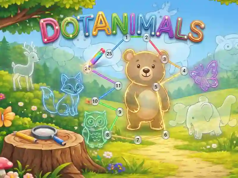 Lojë DotAnimals në internet
