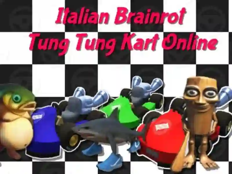 Lojë Italian Brainrot Tung Tung Kart në internet në internet