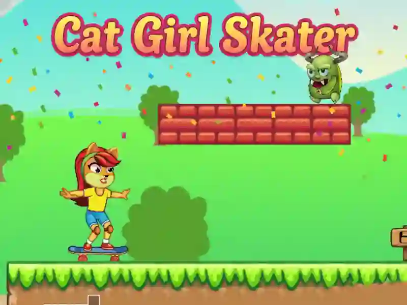 Lojë Cat Girl Skater në internet