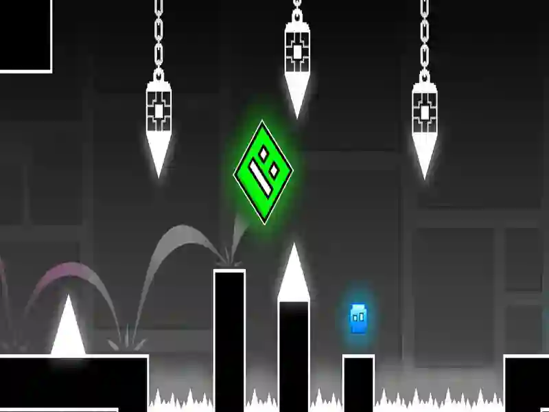 Lojë Platformer gjeometri në internet
