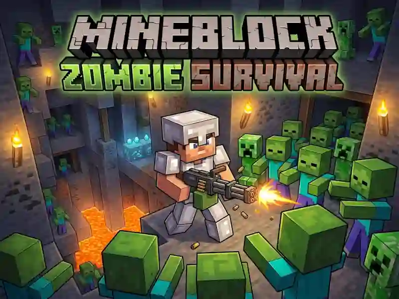 Lojë Mineblock Zombie Survival në internet