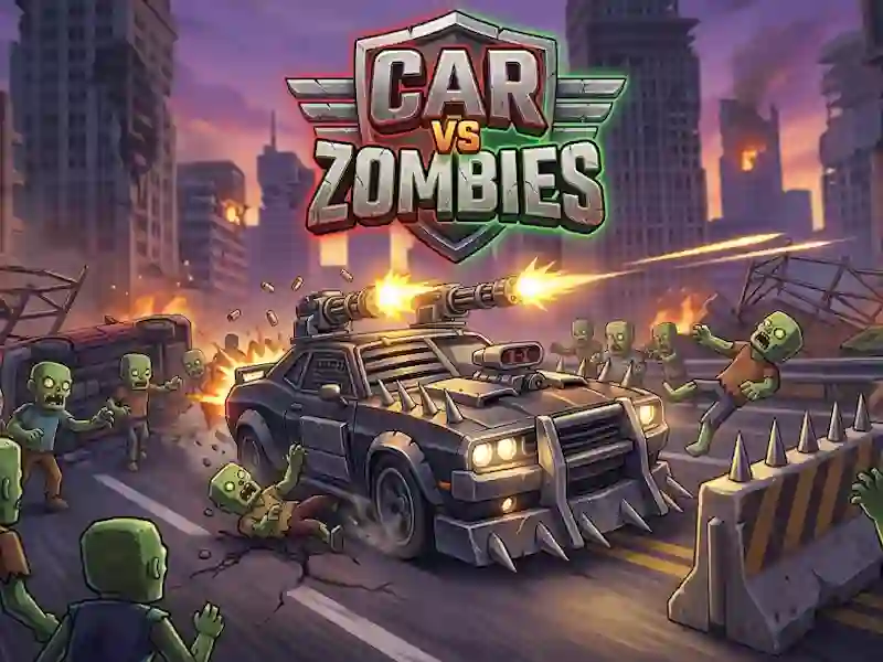 Lojë Car VS Zombies në internet