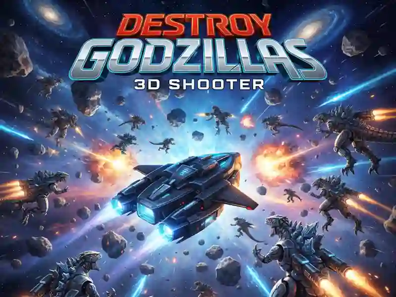 Lojë Shkatërroni Godzillas: 3D Shooter në internet