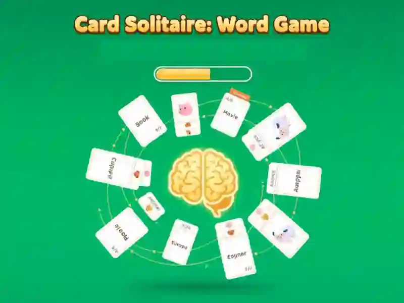 Lojë Card Solitaire: Lojë me fjalë në internet