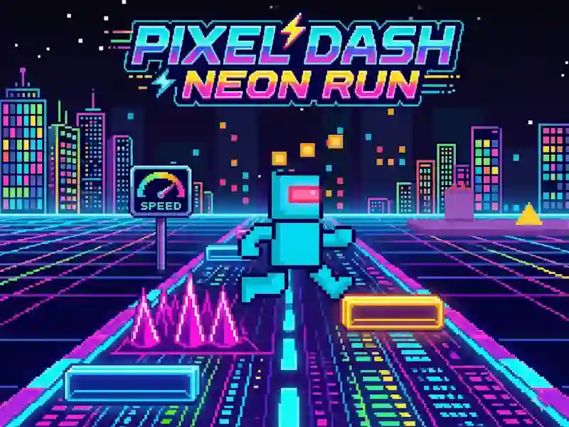 Lojë Pixel Dash Neon Run në internet
