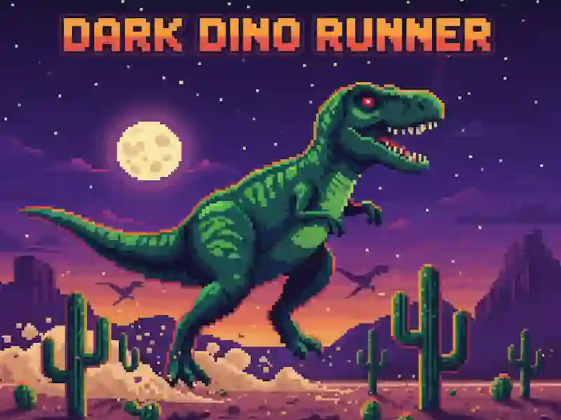 Lojë Dark Dino Runner në internet