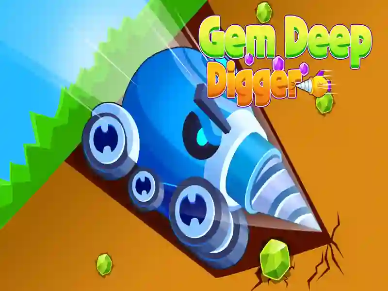 Lojë GEM Digger Deep në internet