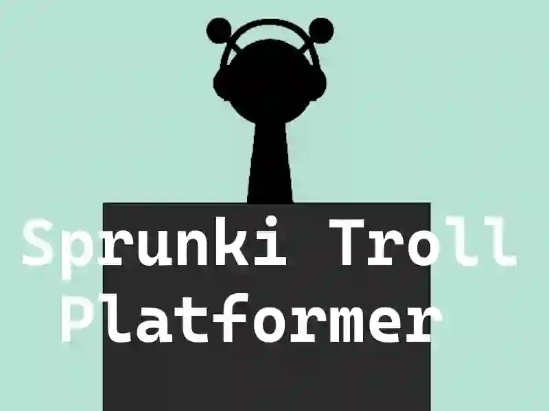 Lojë Platformer sprunki troll në internet