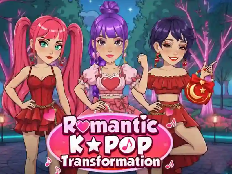 Lojë Transformimi romantik K Pop në internet
