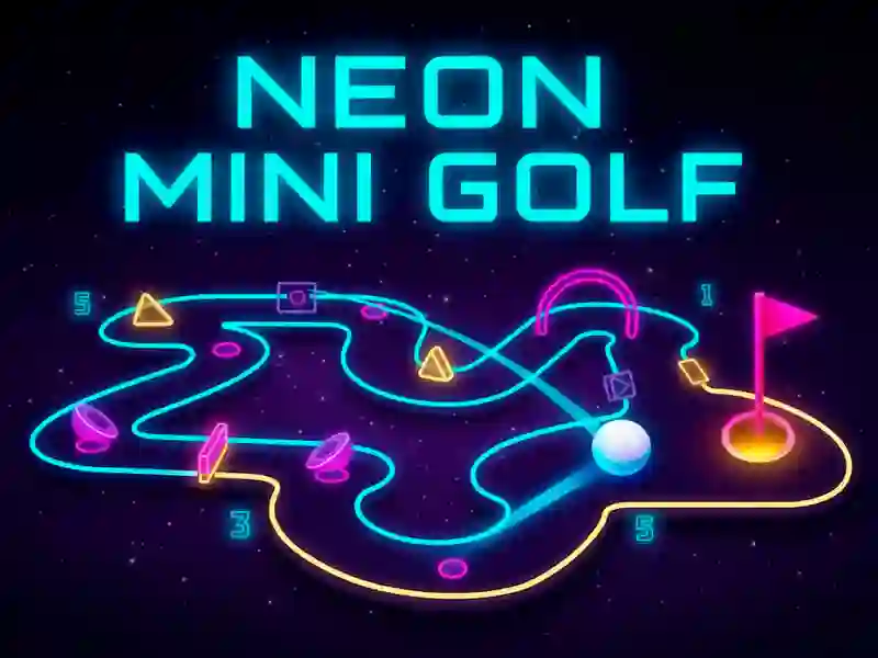 Lojë Mini Golf Neon në internet