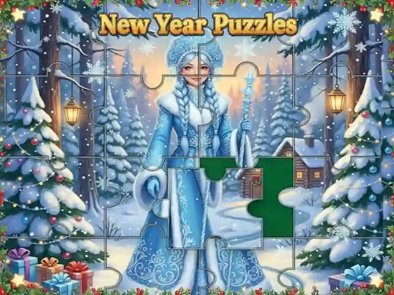 Lojë Puzzles për Vitin e Ri në internet