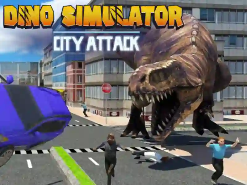 Lojë Sulmi i Qytetit Dino Simulator në internet