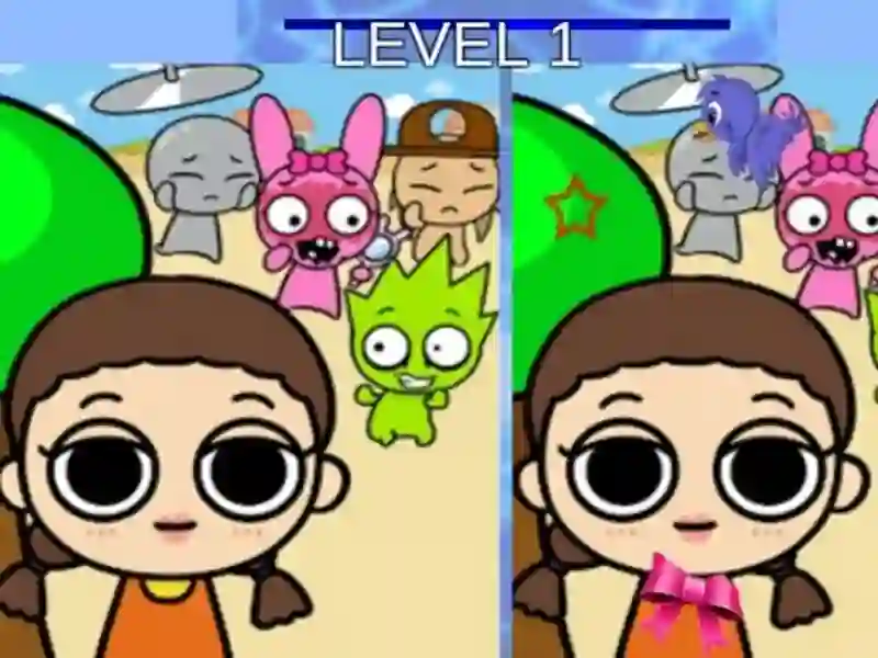 Lojë Diferenca e lojës Sprunki dhe Squid në internet Lojë Diferenca e lojës Sprunki dhe Squid në internet