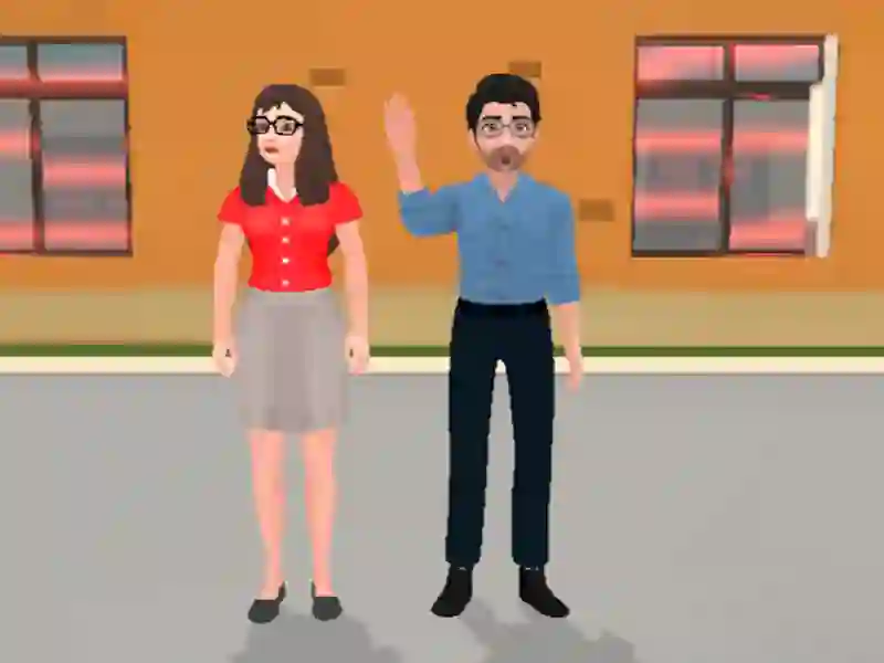 Lojë Historitë e shkollës: Sim mësues në internet