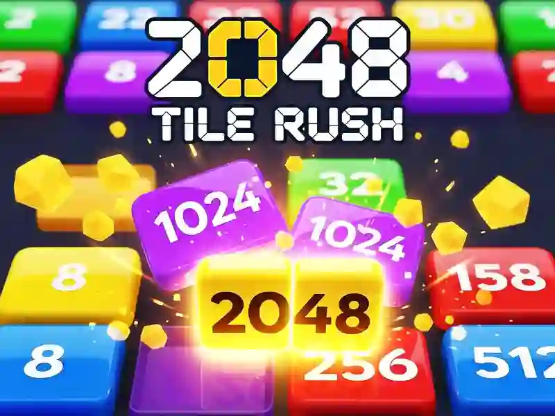 Lojë 2048 Pllaka Rush në internet