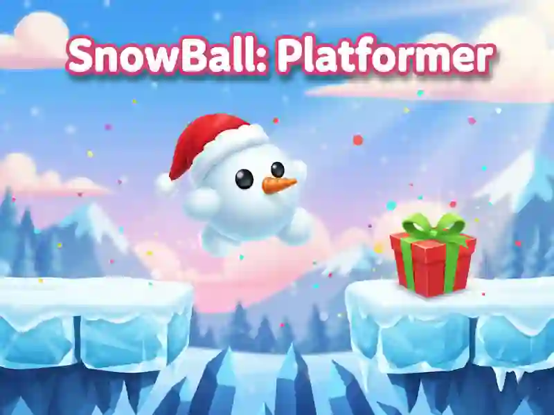 Lojë Snowball: Platformer në internet