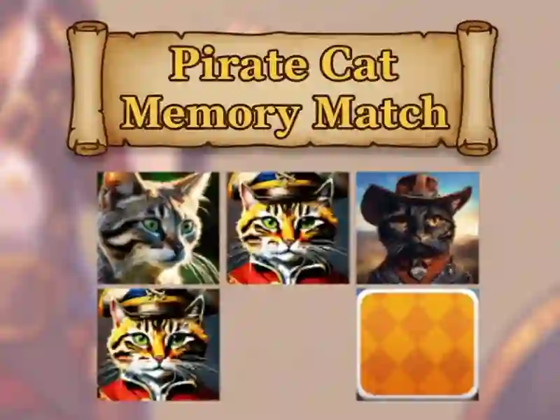 Lojë Ndeshja e kujtesës së maceve pirate në internet