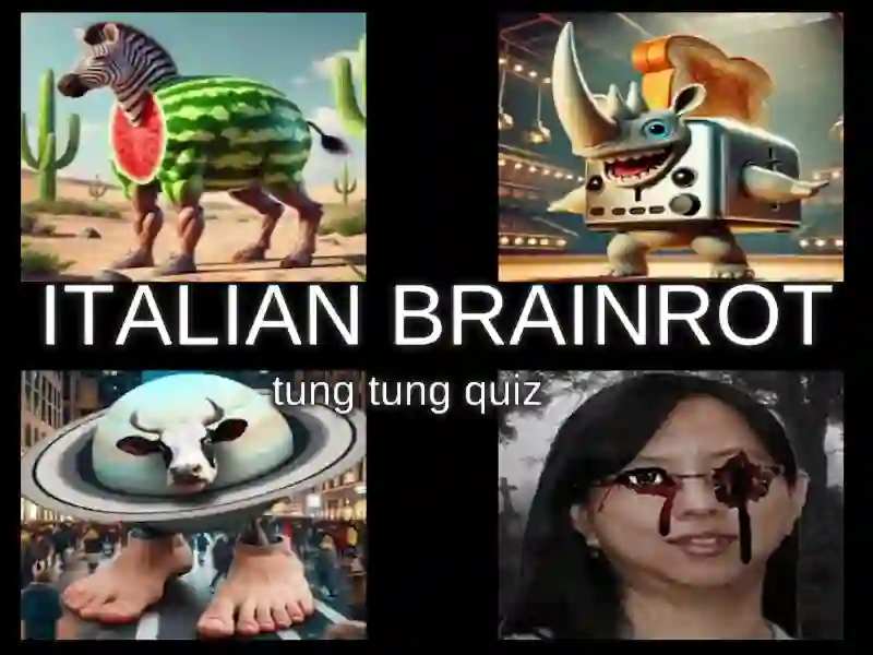 Lojë Quiz Italian Brainrot Tung Tung në internet