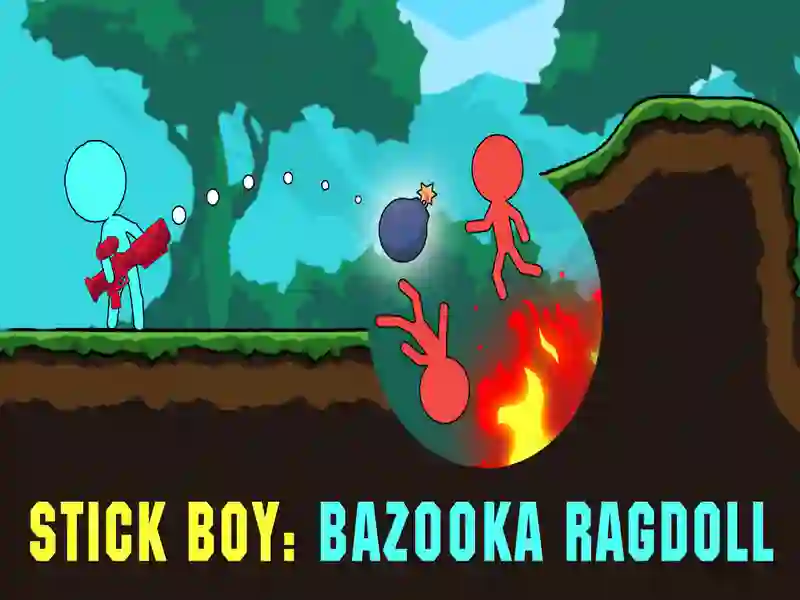 Lojë Stick Boy: Bazooka Ragdoll në internet