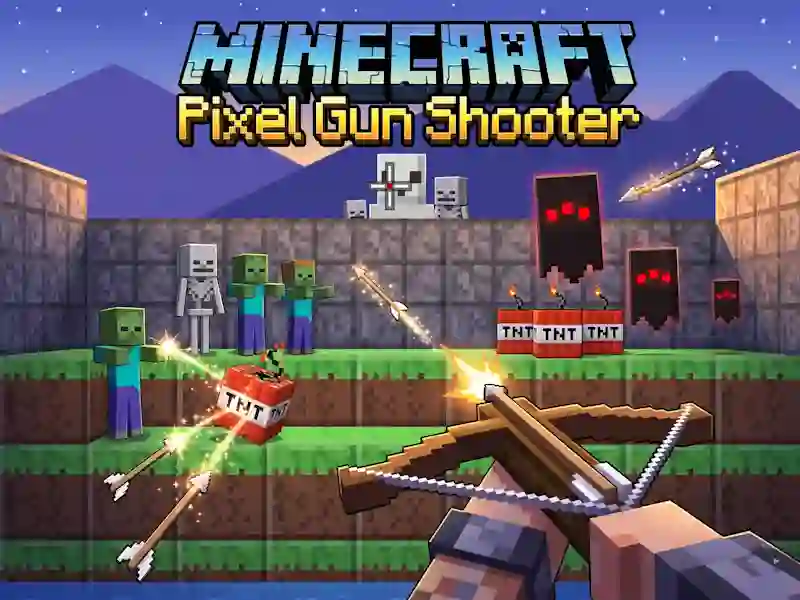Lojë Minecraft Pixel Gun Shooter në internet