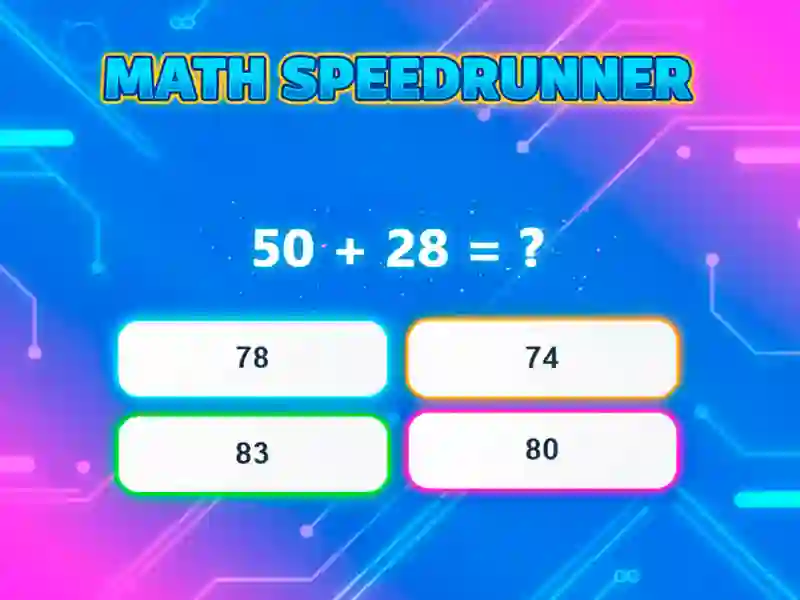 Lojë Math Speedrunner në internet