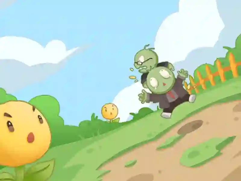 Lojë Lule vs Zombies në internet