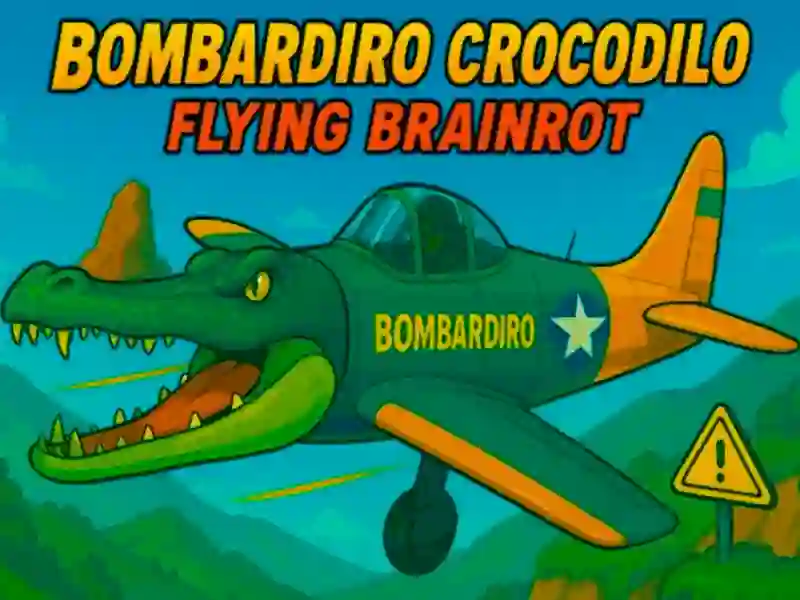 Lojë Bombardiro Crocodilo Flying Brainrot në internet
