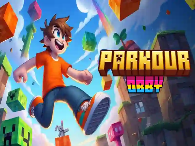 Lojë Parkour obby në internet Lojë Parkour obby në internet