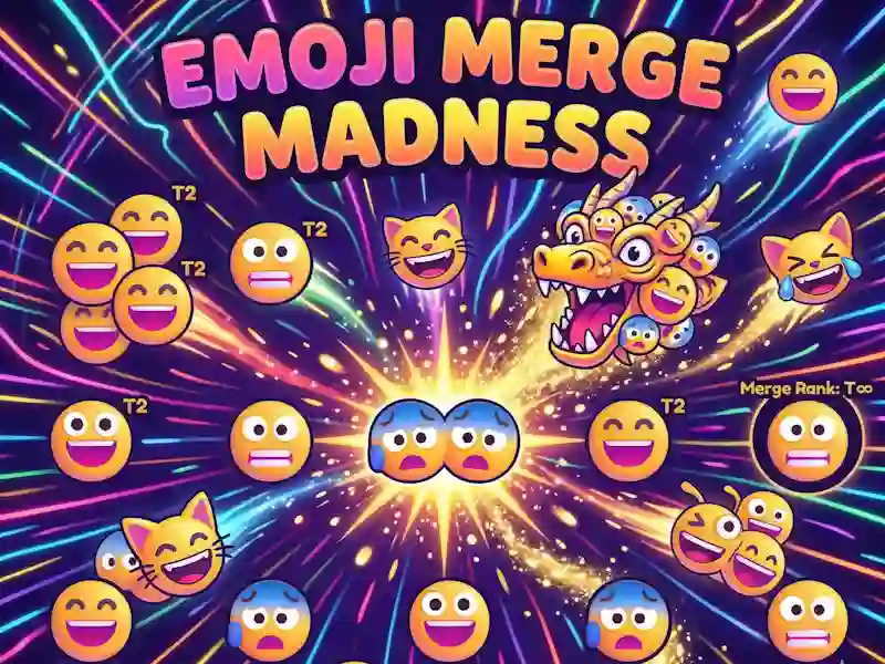 Lojë Emoji Merge Madness në internet