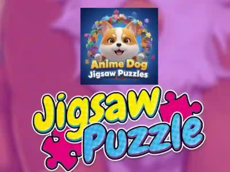 Lojë Jigsaw puzzle me qen anime në internet