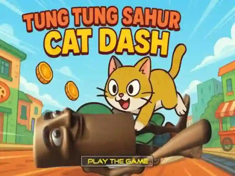 Lojë Tung Tung Sahur Cat Dash në internet