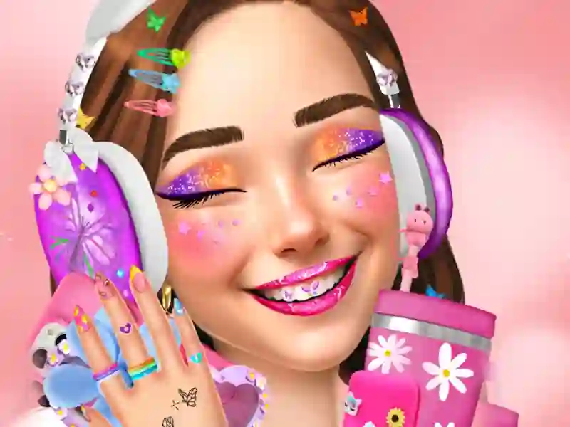 Lojë Estetikë e vajzës së ftohtë në internet