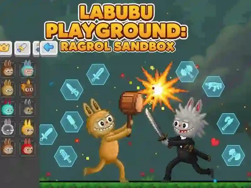 Lojë Shesh lojërash Labubu: Ragdoll Sandbox në internet