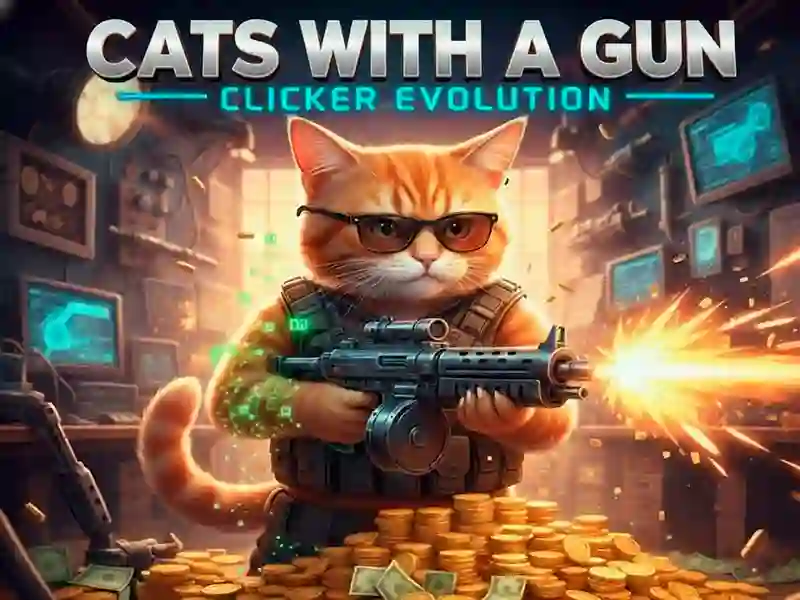 Lojë Macet me një Evolucion Gun Clicker në internet