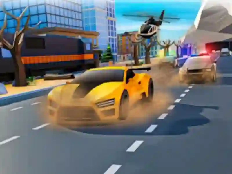 Lojë Policia Chase Zigzag Zigzag Escape 3D në internet