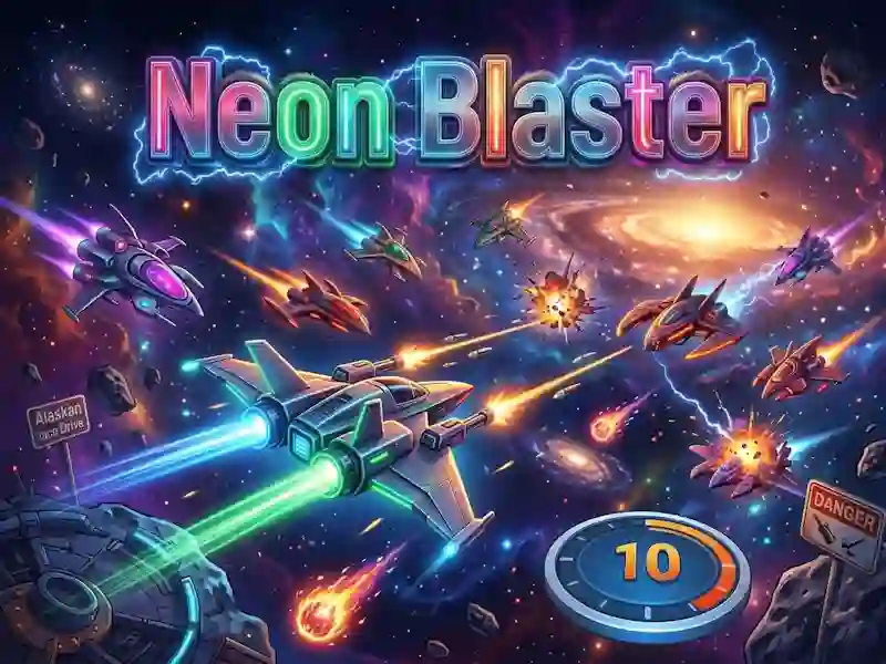 Lojë Neon Blaster në internet