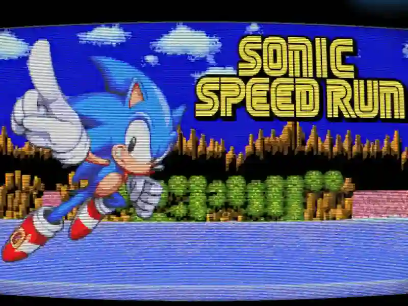 Lojë Sonic Speed Run në internet
