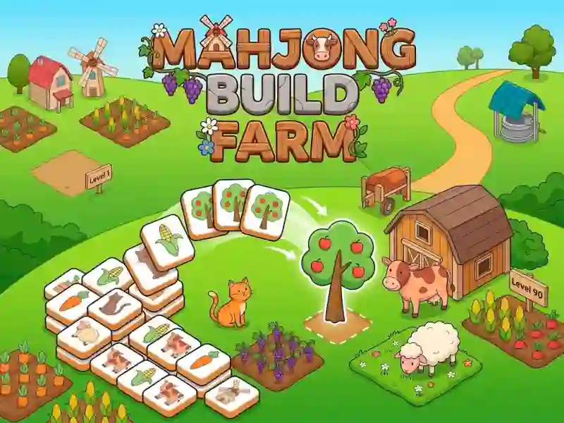 Lojë Mahjong Build Farm në internet