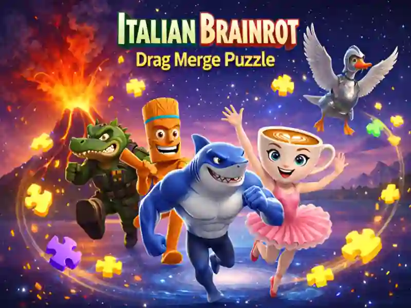 Lojë Puzzle italiane Brainrot Drag Merge në internet