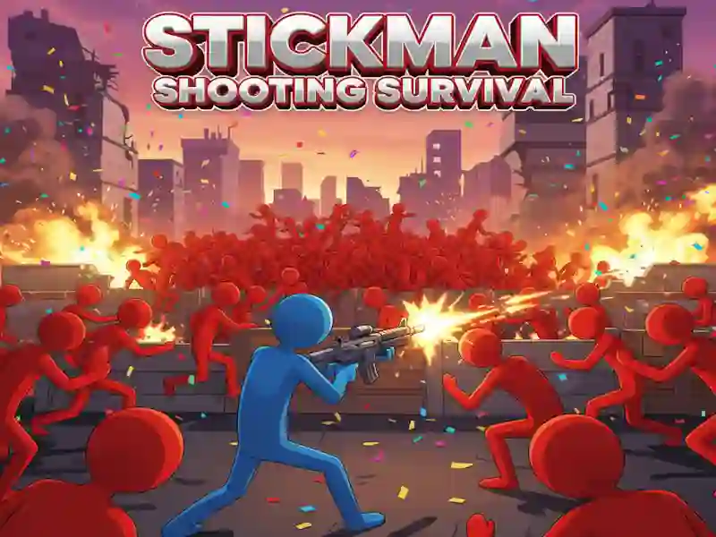 Lojë Stickman Shooting Survival në internet