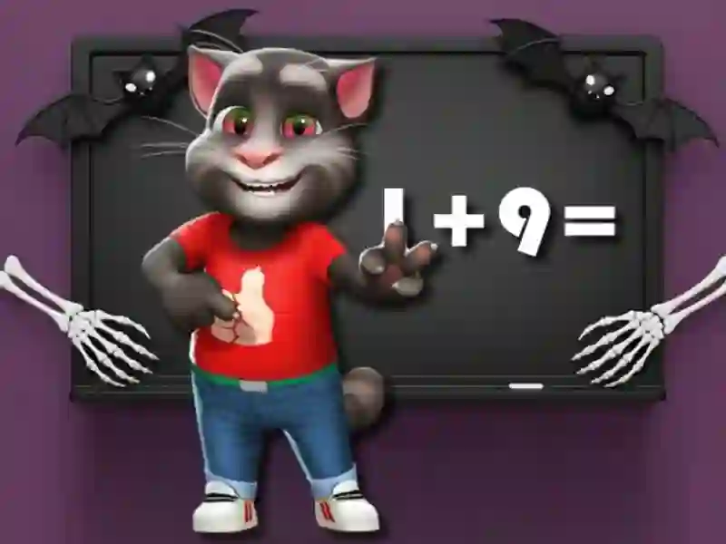 Lojë Sfida e Halloween Tom Math në internet Lojë Sfida e Halloween Tom Math në internet