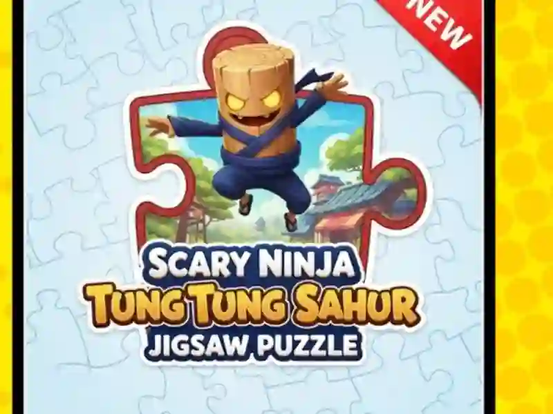 Lojë E frikshme Ninja Tung Tung Sahur Jigsaw Mister në internet